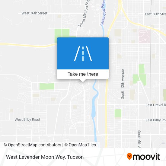 Mapa de West Lavender Moon Way