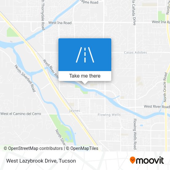 West Lazybrook Drive map