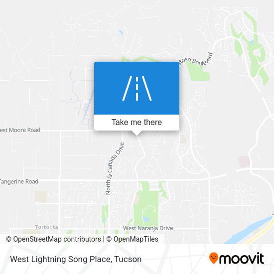 Mapa de West Lightning Song Place