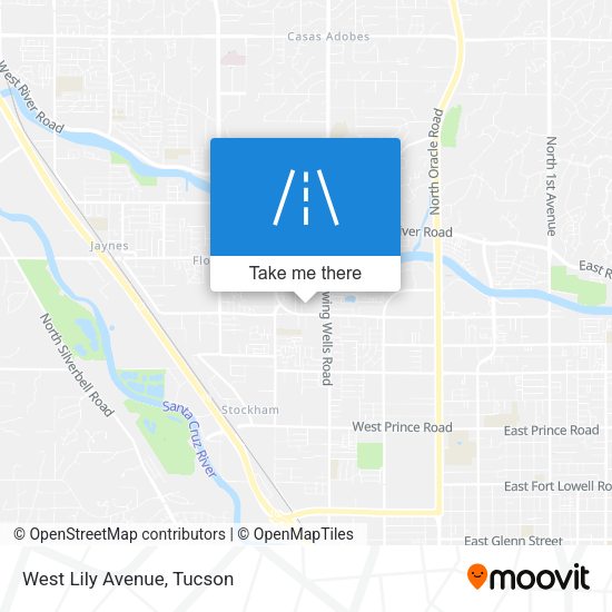 Mapa de West Lily Avenue