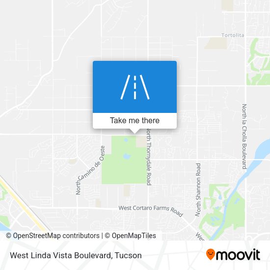 West Linda Vista Boulevard map