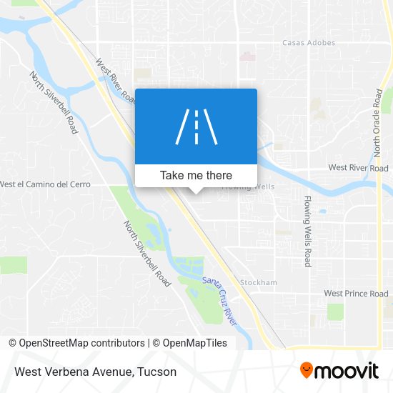 West Verbena Avenue map