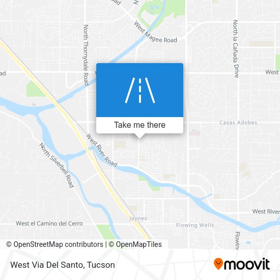 West Via Del Santo map