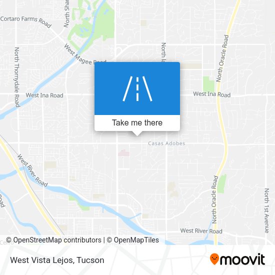 Mapa de West Vista Lejos