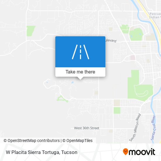Mapa de W Placita Sierra Tortuga