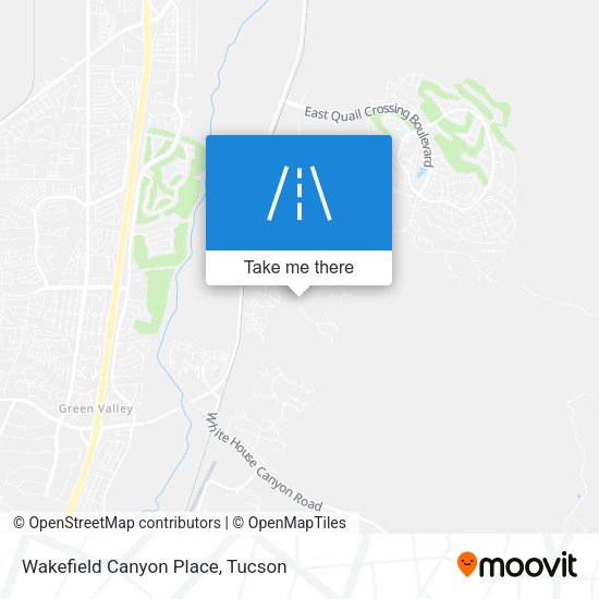 Wakefield Canyon Place map
