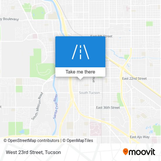 Mapa de West 23rd Street