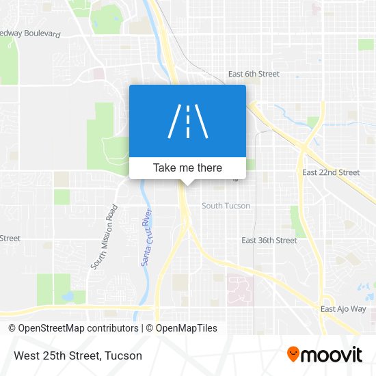 Mapa de West 25th Street