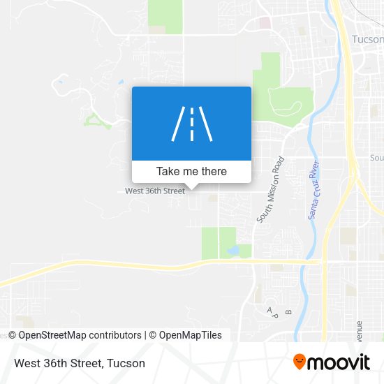 Mapa de West 36th Street