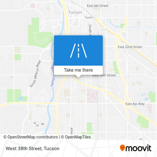 Mapa de West 38th Street