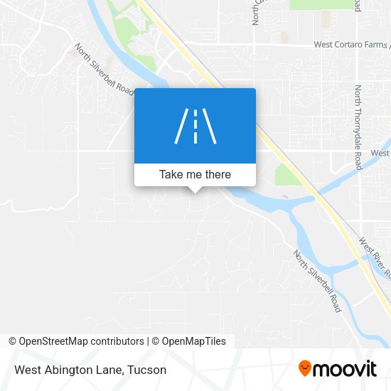 West Abington Lane map