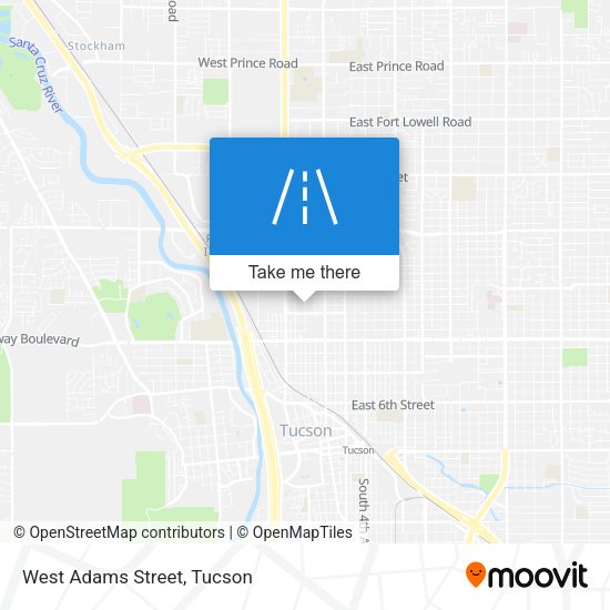 Mapa de West Adams Street