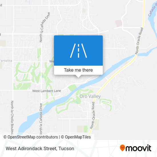 West Adirondack Street map