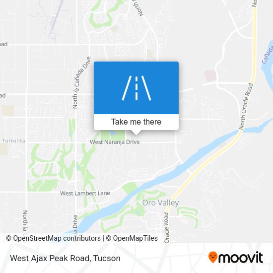 West Ajax Peak Road map