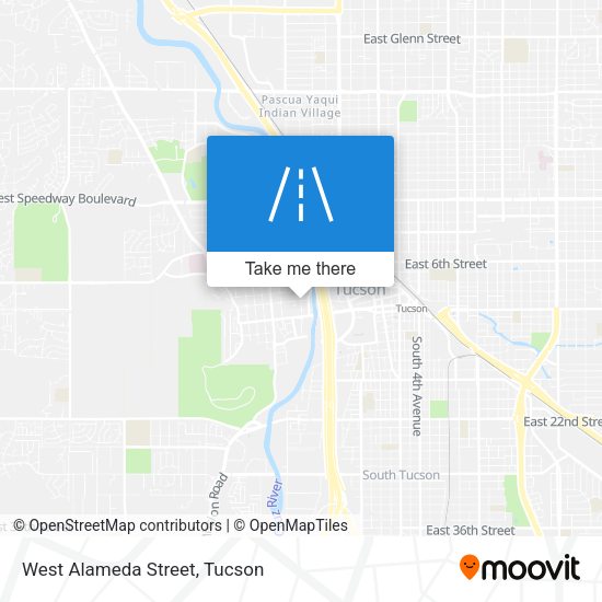 Mapa de West Alameda Street