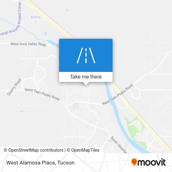 West Alamosa Place map