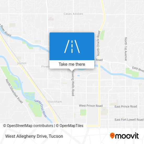 Mapa de West Allegheny Drive