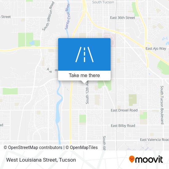 West Louisiana Street map
