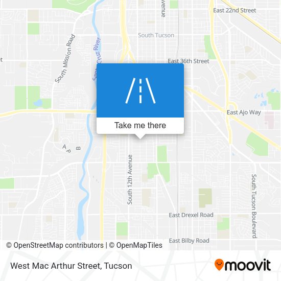West Mac Arthur Street map