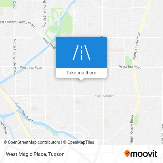 West Magic Place map