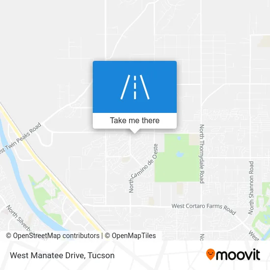 West Manatee Drive map