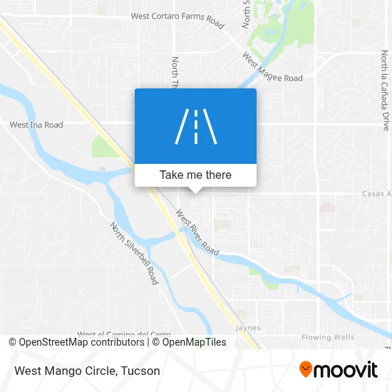 West Mango Circle map