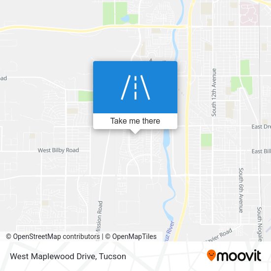 Mapa de West Maplewood Drive