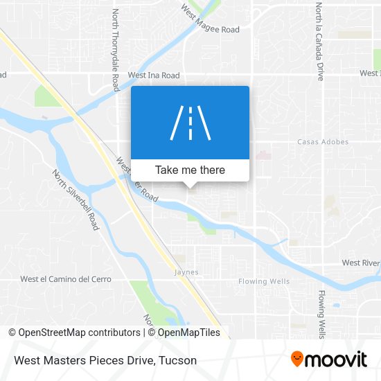 West Masters Pieces Drive map