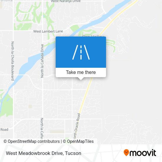 West Meadowbrook Drive map