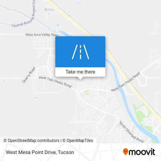 West Mesa Point Drive map