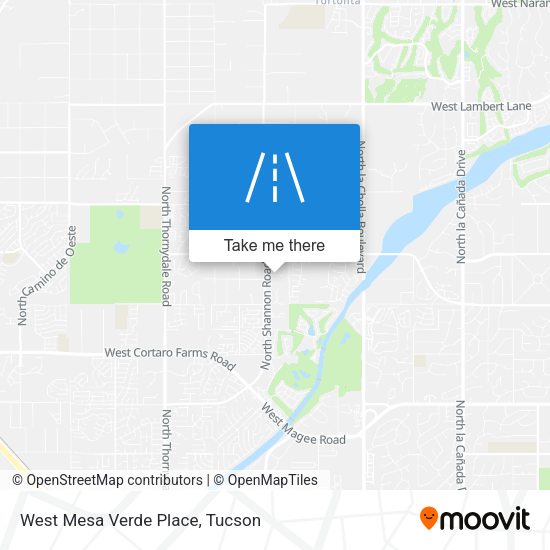 West Mesa Verde Place map