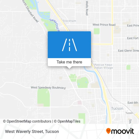 West Waverly Street map