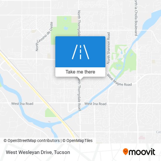 West Wesleyan Drive map