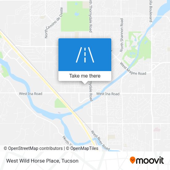 West Wild Horse Place map