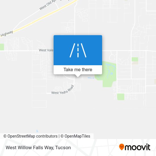 West Willow Falls Way map