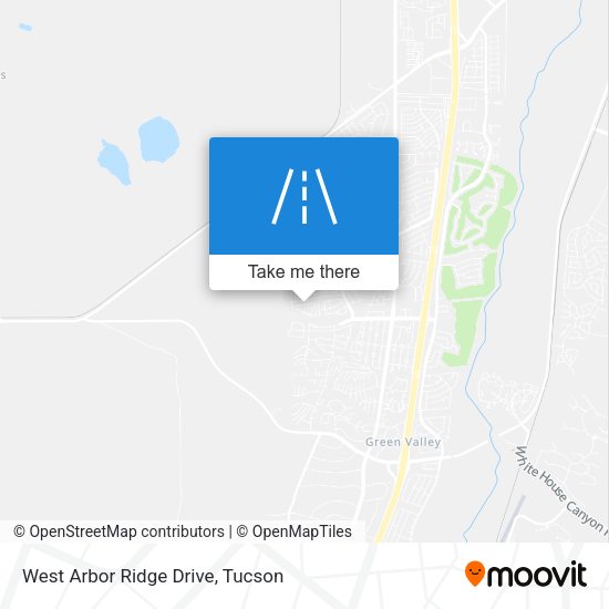 Mapa de West Arbor Ridge Drive