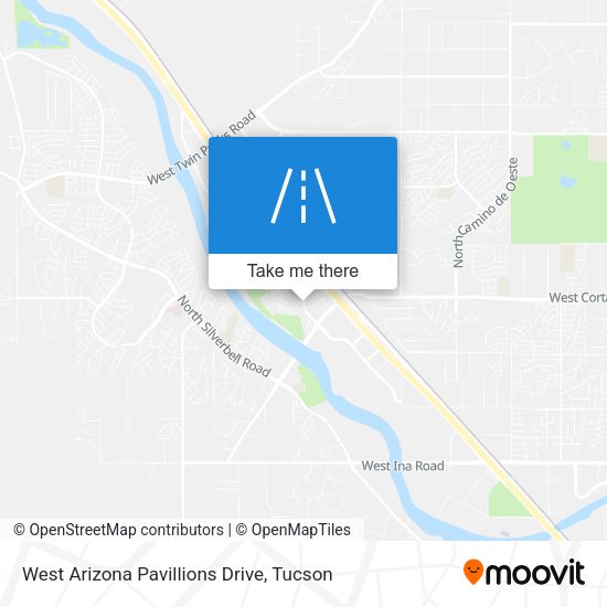 Mapa de West Arizona Pavillions Drive