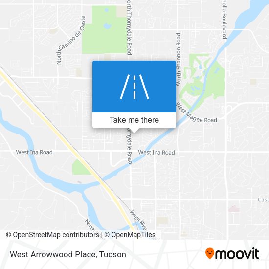 Mapa de West Arrowwood Place
