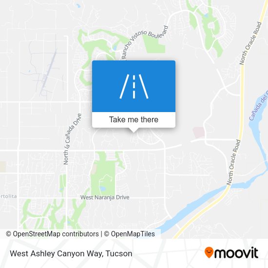 West Ashley Canyon Way map