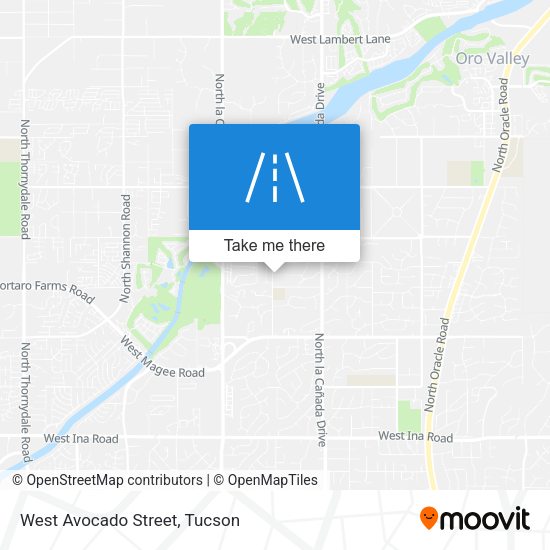 Mapa de West Avocado Street