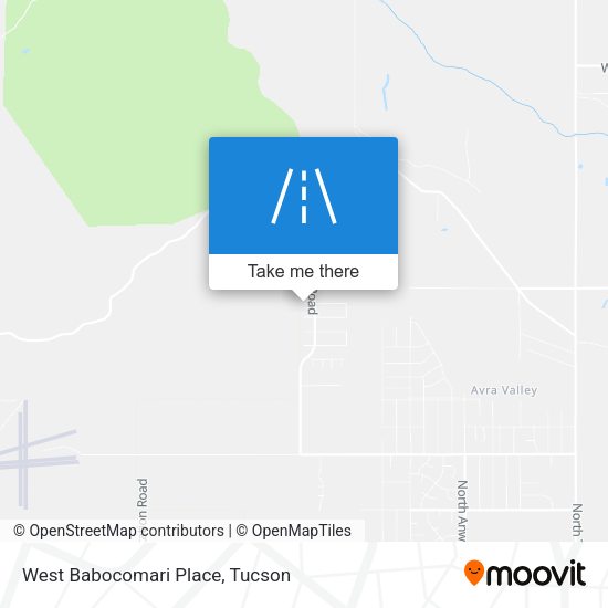 West Babocomari Place map