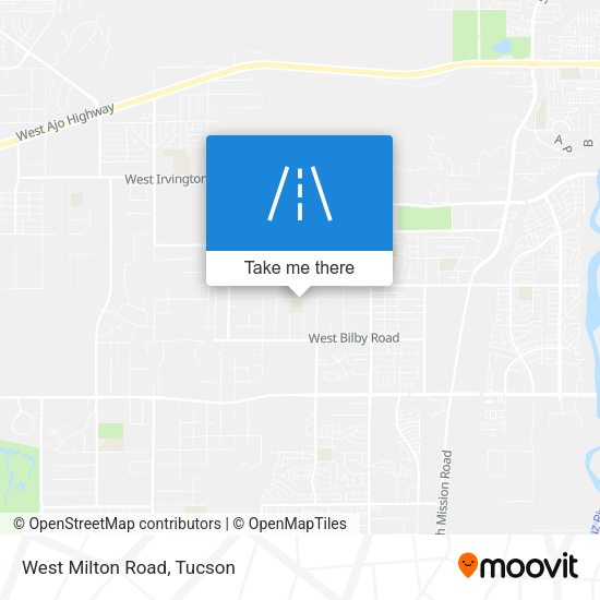 West Milton Road map