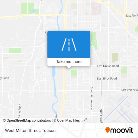 West Milton Street map