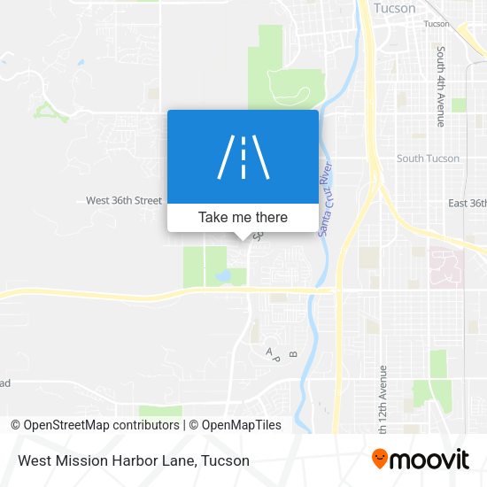 West Mission Harbor Lane map