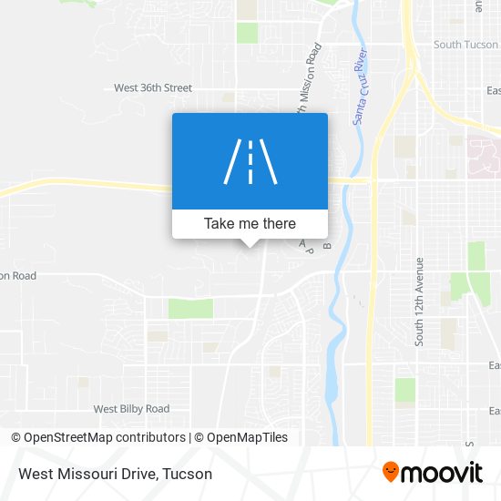 West Missouri Drive map