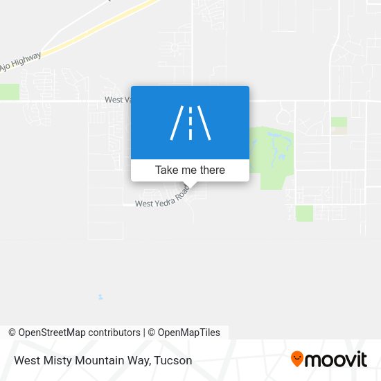 West Misty Mountain Way map