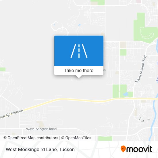 West Mockingbird Lane map
