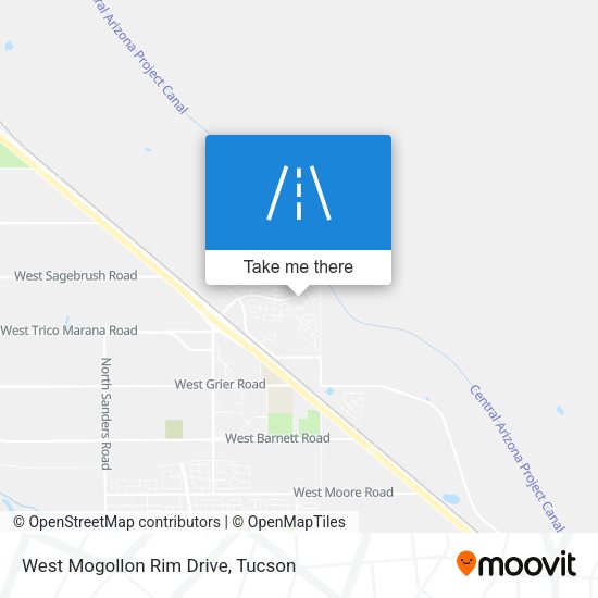 Mapa de West Mogollon Rim Drive