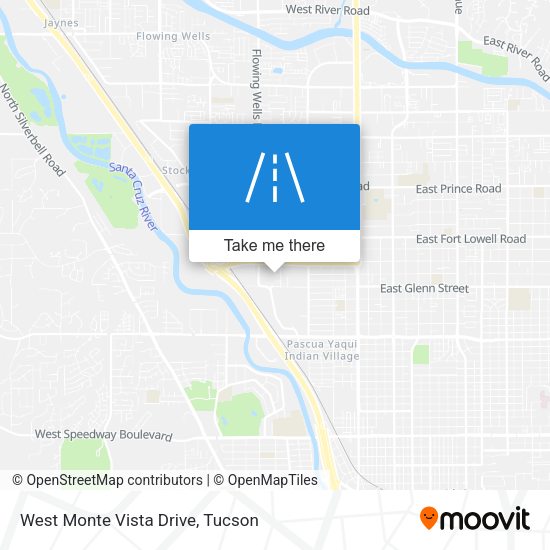 Mapa de West Monte Vista Drive