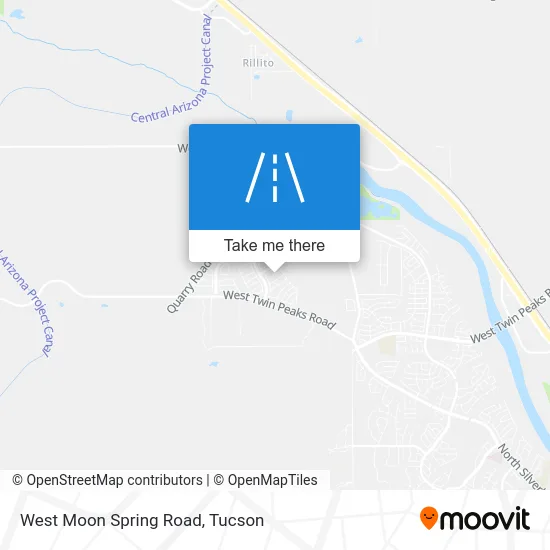 West Moon Spring Road map
